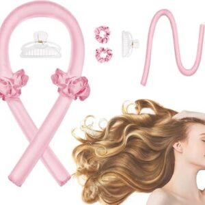 corated heatless curling rod headband no heat silk ribbon rollers for overnight sleeping curls styli 63.91